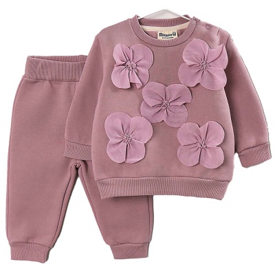 Комплект утеплённый для девочки Miniworld 18434 лиловый 1